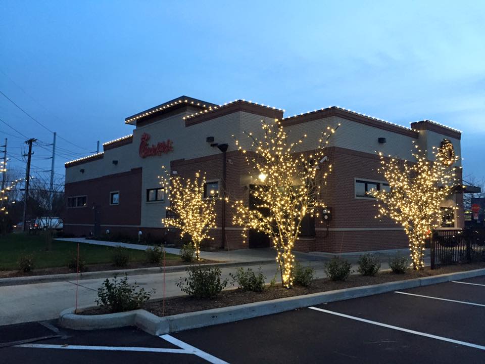 Twelve25 Lighting™ Commercial Holiday Lighting Installations